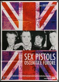 1g260 FILTH & THE FURY Italian 1p '00 Julien Temple's Sex Pistols punk rock documentary!