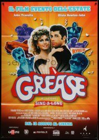 1g274 GREASE Italian 1p R10 John Travolta & Olivia Newton-John in a most classic musical!