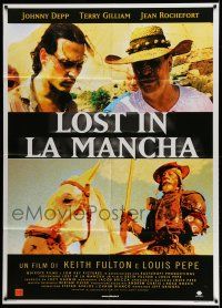 1g291 LOST IN LA MANCHA Italian 1p '02 about Terry Gilliam's Who Killed Don Quixote, Johnny Depp