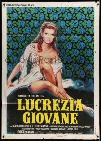 1g293 LUCREZIA GIOVANE Italian 1p '74 full art of sexy half-naked Simonetta Stefanelli!