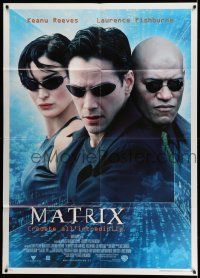 1g300 MATRIX Italian 1p '99 Keanu Reeves, Carrie-Anne Moss, Laurence Fishburne, Wachowski Bros!