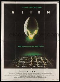 1g188 ALIEN Italian 2p '79 Ridley Scott sci-fi monster classic, cool hatching egg image!