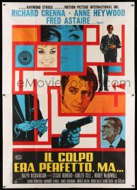 1g217 MIDAS RUN Italian 2p '69 Fred Astaire, Richard Crenna, Anne Heywood, different Avelli art!