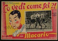1g183 LO VEDI COME SEI Italian LC '39 cool boxing image + Granettio border artwork!