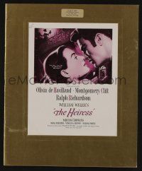 1g083 HEIRESS pressbook '49 William Wyler, c/u of Olivia de Havilland & Montgomery Clift!