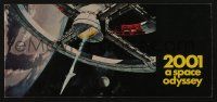 1g032 2001: A SPACE ODYSSEY souvenir program book '68 Kubrick, McCall space wheel art +many photos