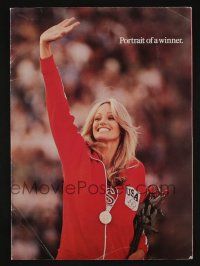 1g041 GOLDENGIRL promo brochure '79 Susan Anton programmed to win Olympics, folds out to a poster!