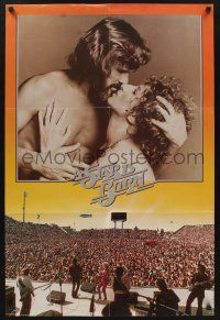 1g046 STAR IS BORN promo brochure '77 Kris Kristofferson, Barbra Streisand, folds out to a poster!