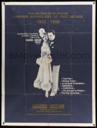 1g012 GRAND ODEON FRED ASTAIRE FILM FESTIVAL 47x63 French film festival poster '82 w/Ginger Rogers