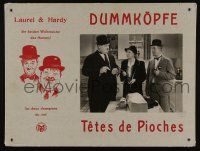 1g142 BLOCK-HEADS Swiss LC '60s Stan Laurel & Oliver Hardy, Hal Roach screwball comedy!