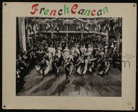 1g143 FRENCH CANCAN Swiss LC '55 Jean Renoir, great image of Moulin Rouge showgirls dancing!