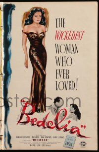 1g052 BEDELIA pressbook '47 sexy Margaret Lockwood is the wickedest woman who ever loved!