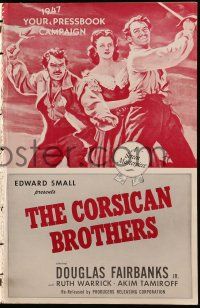 1g063 CORSICAN BROTHERS pressbook R47 Douglas Fairbanks Jr., Ruth Warrick, Akim Tamiroff