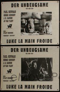 1g137 COOL HAND LUKE set of 6 Swiss LCs '67 Paul Newman prison escape classic, great scenes!