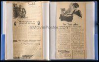 1h076 LOT OF 2 FAN SCRAPBOOKS OF ORIGINAL 1922 MAGAZINE ADS '22 ads for products of the day!