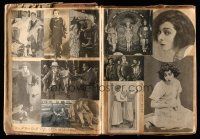 1h085 LOT OF 1 SCRAPBOOK '20s top male & female stars of the late 1920s!