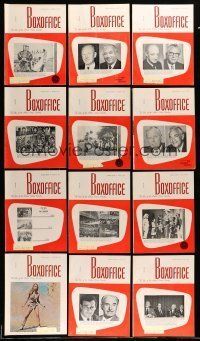 1h092 LOT OF 19 1967 BOX OFFICE EXHIBITOR MAGAZINES '67 filled with movie images & info!