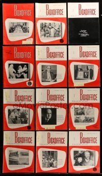 1h094 LOT OF 16 1966 BOX OFFICE EXHIBITOR MAGAZINES '66 filled with movie images & info!