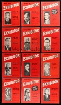 1h104 LOT OF 16 1955 EXHIBITOR EXHIBITOR MAGAZINES '55 filled with cool movie images & info!