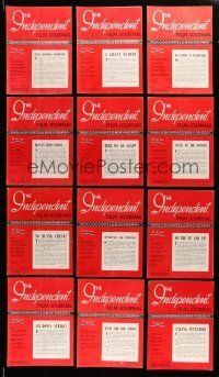 1h106 LOT OF 35 1960-67 INDEPENDENT FILM JOURNAL EXHIBITOR MAGAZINES '60-67 great images & info!