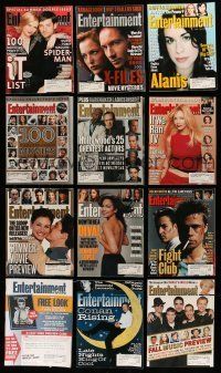1h121 LOT OF 19 ENTERTAINMENT WEEKLY MAGAZINES '98-01 filled w/movie celebrity images & articles!