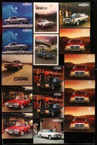1h179 LOT OF 38 FORD AND MERCURY SALES AND OPTIONS BROCHURES '79 Mustang, Pinto, Marquis & more!