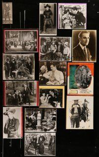 1h182 LOT OF 19 MOVIE STAR PHOTOS MOUNTED ON BOARDS '20s-70s lots of different star images!