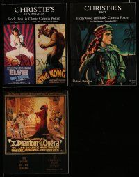 1h170 LOT OF 3 CHRISTIE'S MOVIE POSTER AUCTION CATALOGS '90s filled with full-color images!