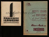 1h201 LOT OF 2 SOFTCOVER BOOKS ABOUT LETTERING FOR ARTISTS '32-49 great facts & techniques!