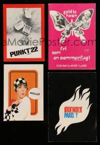 1h196 LOT OF 4 DANISH PROGRAMS '70s different images from a variety of movies!
