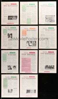1h118 LOT OF 11 1970S NATO NEWS EXHIBITOR MAGAZINES '72-73 great movie images & information!