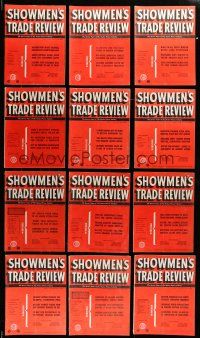 1h102 LOT OF 12 1949 SHOWMEN'S TRADE REVIEW EXHIBITOR MAGAZINES '49 cool movie images & info!