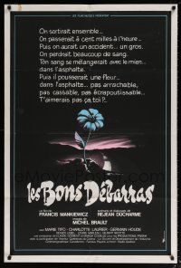 1j010 LES BONS DEBARRAS Canadian 1sh '80 Francis Mankiewicz, cool completely different blue flower