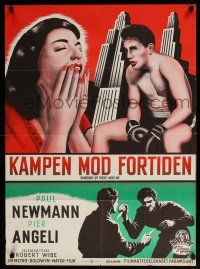 1j828 SOMEBODY UP THERE LIKES ME Danish '59 Paul Newman as boxing champion Rocky Graziano!
