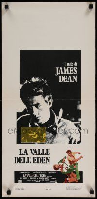 1j132 EAST OF EDEN Italian locandina R80s 1st James Dean, John Steinbeck, directed by Elia Kazan!