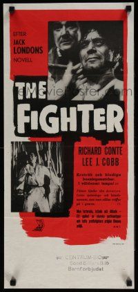 1j068 FIGHTER Swedish stolpe '52 Richard Conte, Jack London, boxing!