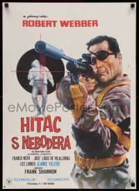 1j560 HIRED KILLER Yugoslavian 20x28 '67 Tecnica di un Omicidio, Robert Webber, Franco Nero!