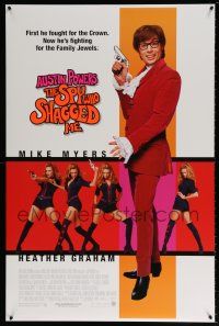 1k062 AUSTIN POWERS: THE SPY WHO SHAGGED ME DS 1sh '97 Myers in title role as Austin Powers!