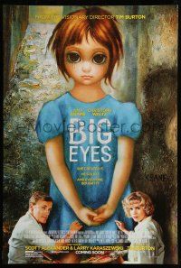 1k082 BIG EYES advance DS 1sh '14 cool image of Amy Adams and Cristoph Waltz painting together!