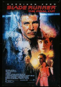 1k090 BLADE RUNNER 1sh R07 Ridley Scott sci-fi classic, art of Harrison Ford by Drew Struzan!
