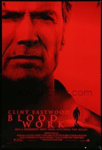 1k094 BLOOD WORK DS 1sh '02 Clint Eastwood directs & stars, Jeff Daniels!