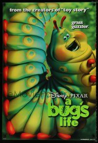 1k110 BUG'S LIFE teaser DS 1sh '98 Walt Disney Pixar CG cartoon, cute image of caterpillar!