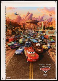 1k117 CARS advance printer's test 1sh '06 Walt Disney Pixar animated automobile racing, cast image!