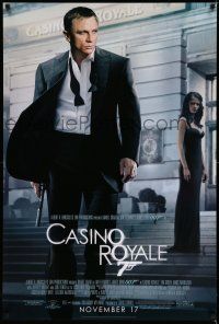 1k121 CASINO ROYALE advance 1sh '06 Daniel Craig as James Bond & sexy Eva Green!