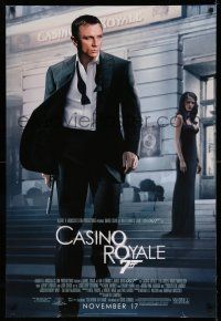 1k122 CASINO ROYALE advance DS 1sh '06 Daniel Craig as James Bond & sexy Eva Green!