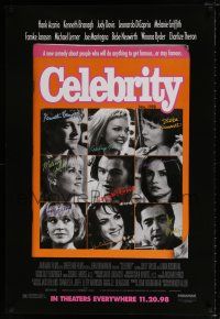 1k126 CELEBRITY advance 1sh '98 Woody Allen, Hank Azaria, Charlize Theron, Leonardo DiCaprio