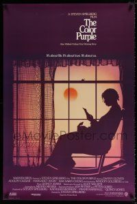 1k144 COLOR PURPLE advance 1sh '85 Steven Spielberg, Whoopi Goldberg, from Alice Walker novel!