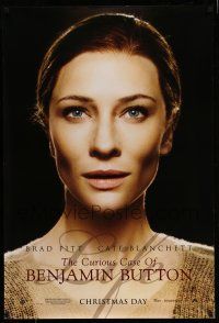 1k155 CURIOUS CASE OF BENJAMIN BUTTON teaser DS 1sh '08 great portrait of pretty Cate Blanchett!