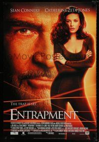 1k215 ENTRAPMENT style A DS 1sh '99 close up Sean Connery & full-length sexy Catherine Zeta-Jones!