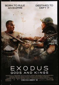 1k223 EXODUS: GODS & KINGS style D advance DS 1sh '14 Christian Bale as Moses, Joel Edgerton!